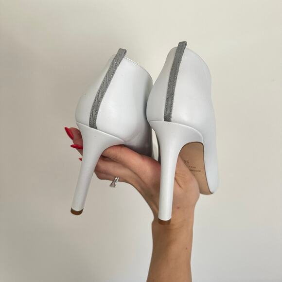 SJP By Sarah Jessica Parker Trois Slip On Leather Ankle High-Heel Booties 39 - Picture 8 of 10